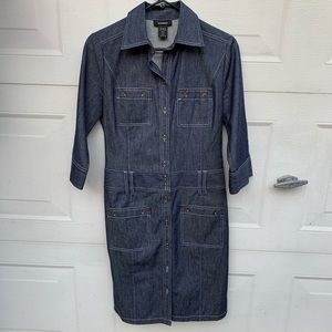EXPRESS Button Front Denim Dress Size 5/6